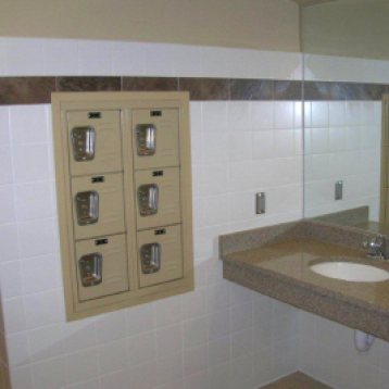 AMP Recessed Wall Lockers - Charlotte Fire Department